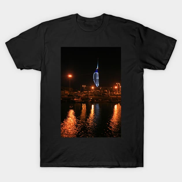 Camber Dock at Night T-Shirt by RedHillDigital